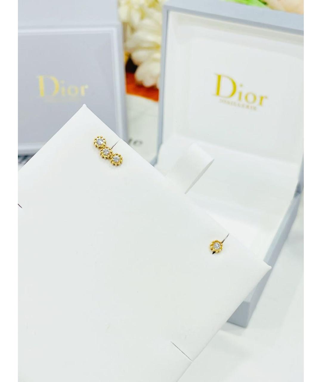 CHRISTIAN DIOR Золотые серьги из желтого золота, фото 3