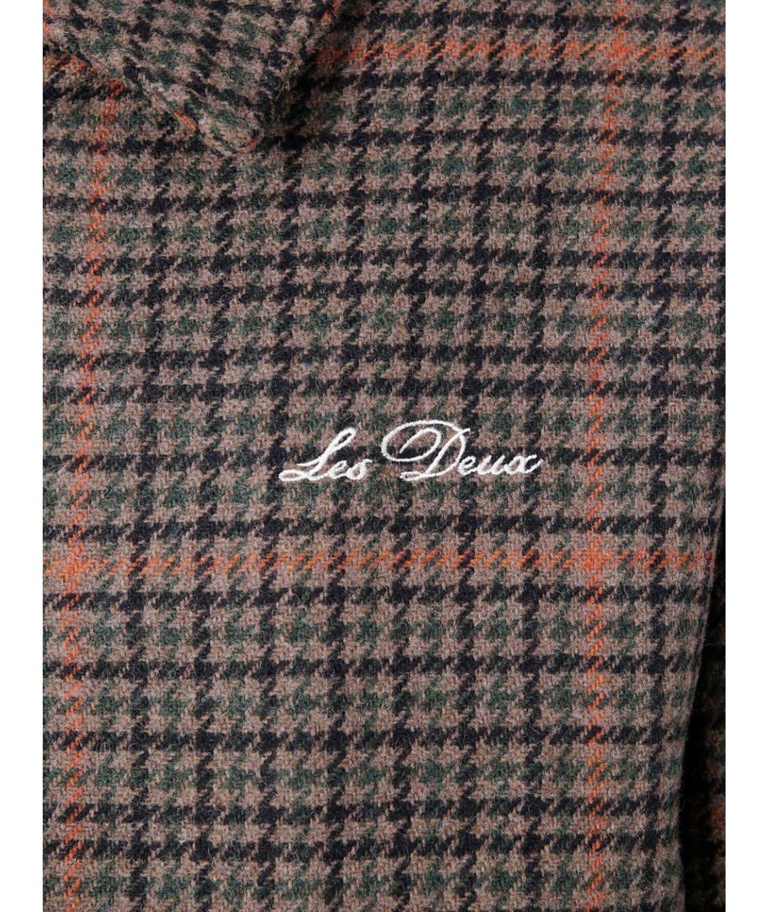 LES DEUX Коричневая шерстяная куртка, фото 2