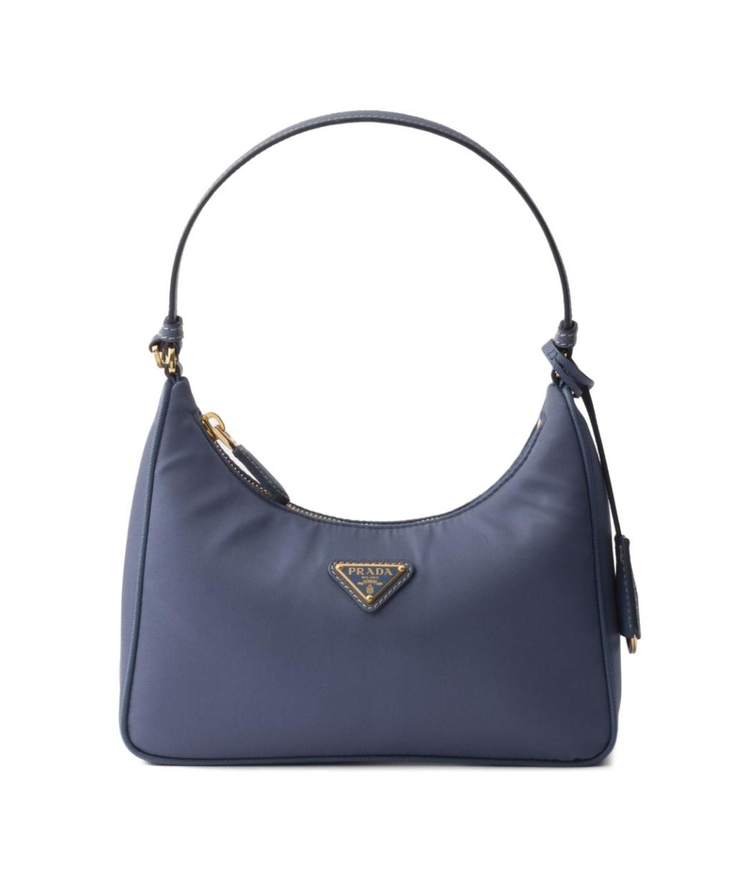 PRADA Синяя синтетическая сумка через плечо, фото 1