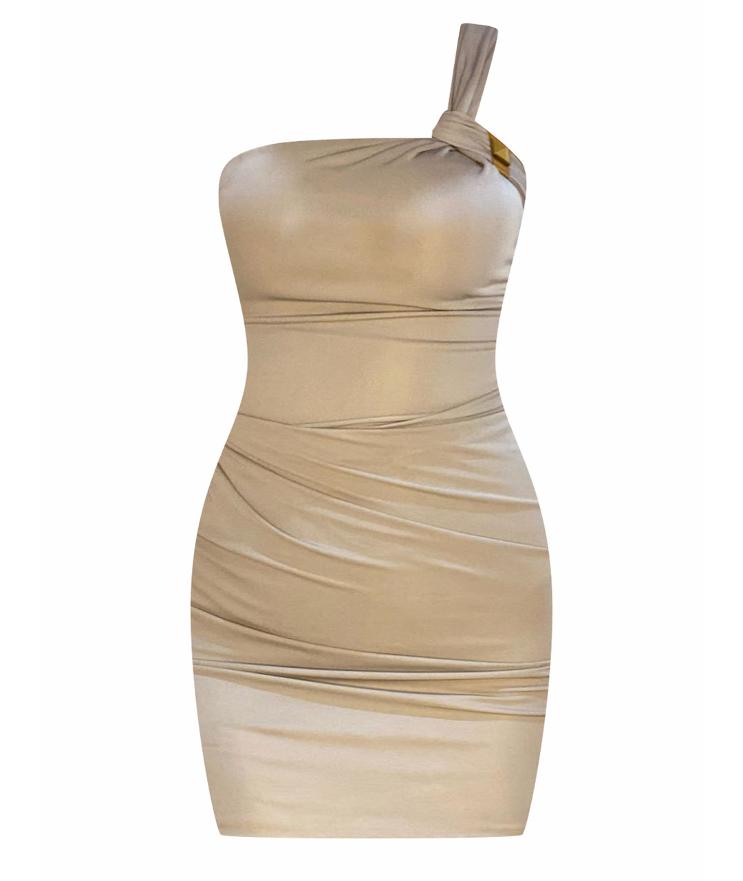 GUCCI Бежевое синтетическое коктейльное платье, фото 1