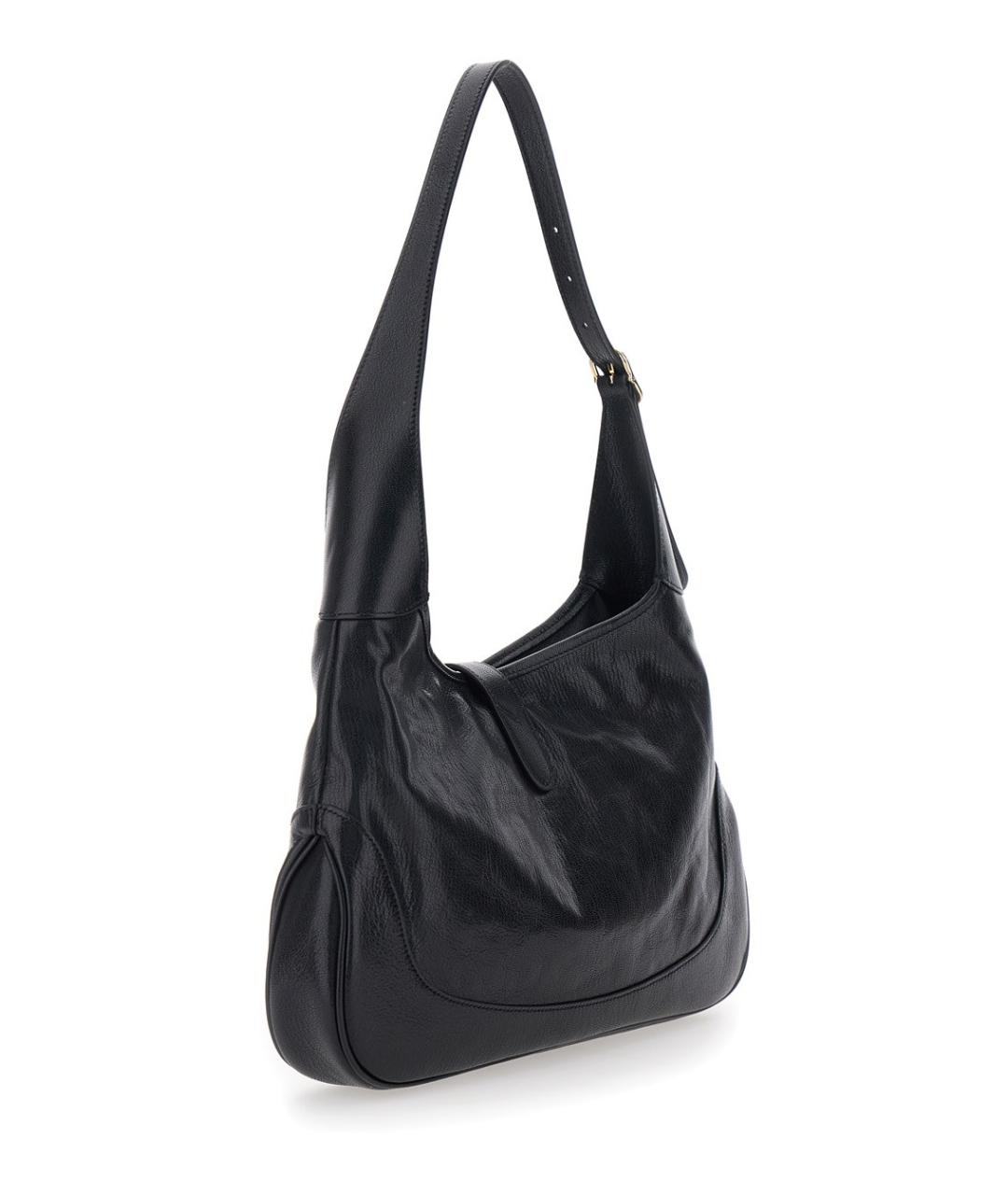 GUCCI Черная кожаная сумка через плечо, фото 3