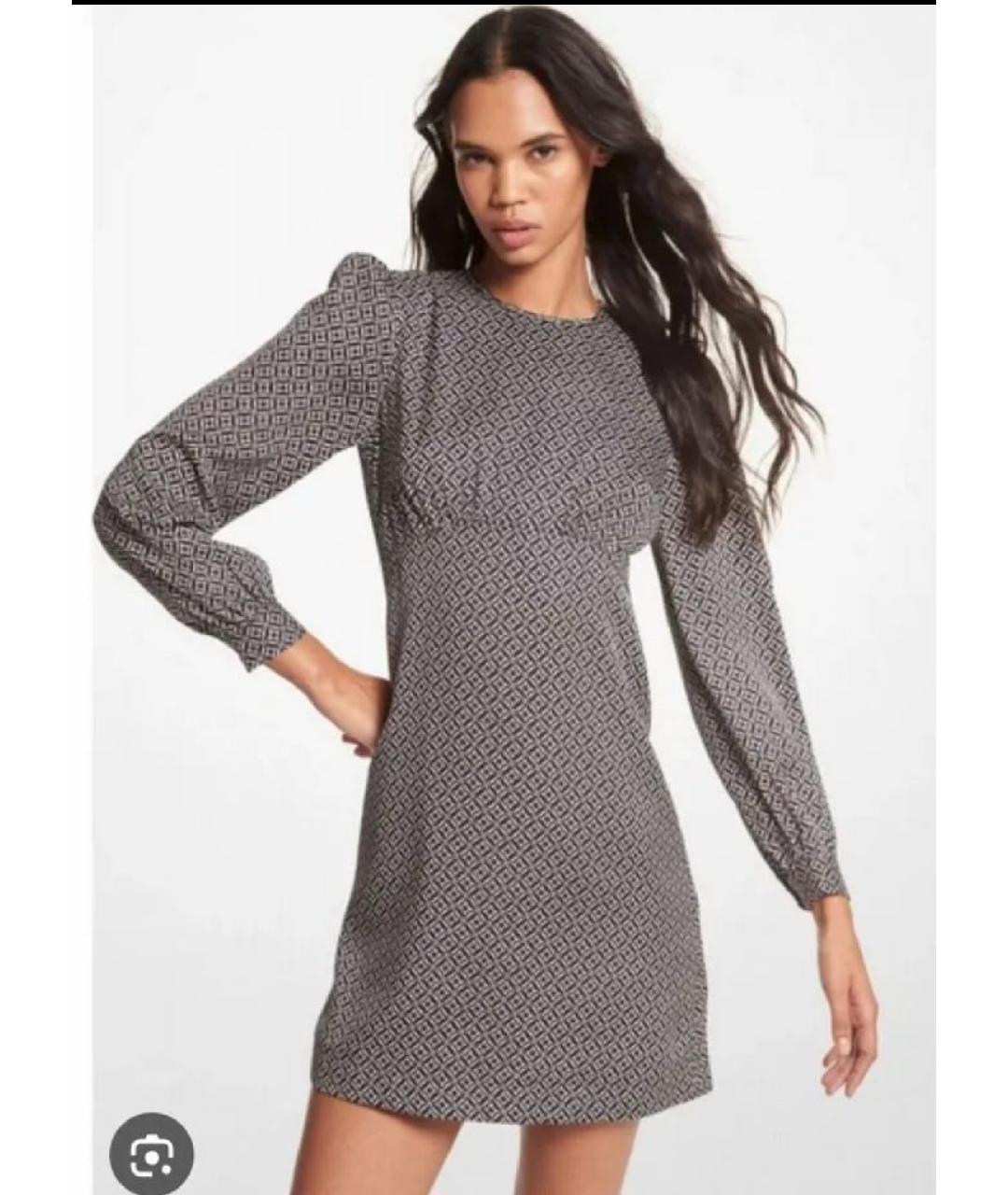 MICHAEL KORS Черное полиэстеровое коктейльное платье, фото 2