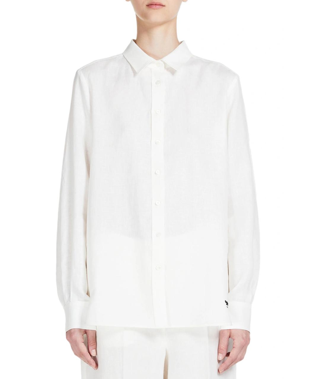 WEEKEND MAX MARA Белая шелковая рубашка, фото 3