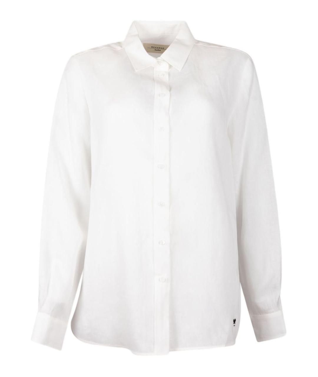 WEEKEND MAX MARA Белая шелковая рубашка, фото 1