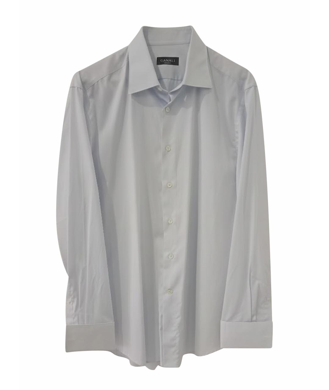 CANALI Голубая хлопковая классическая рубашка, фото 1