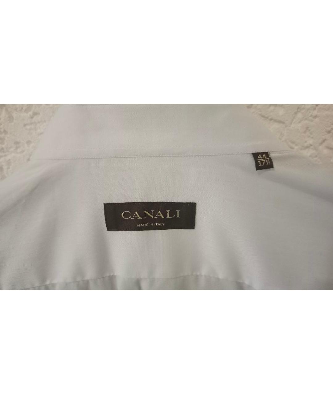 CANALI Голубая хлопковая классическая рубашка, фото 3