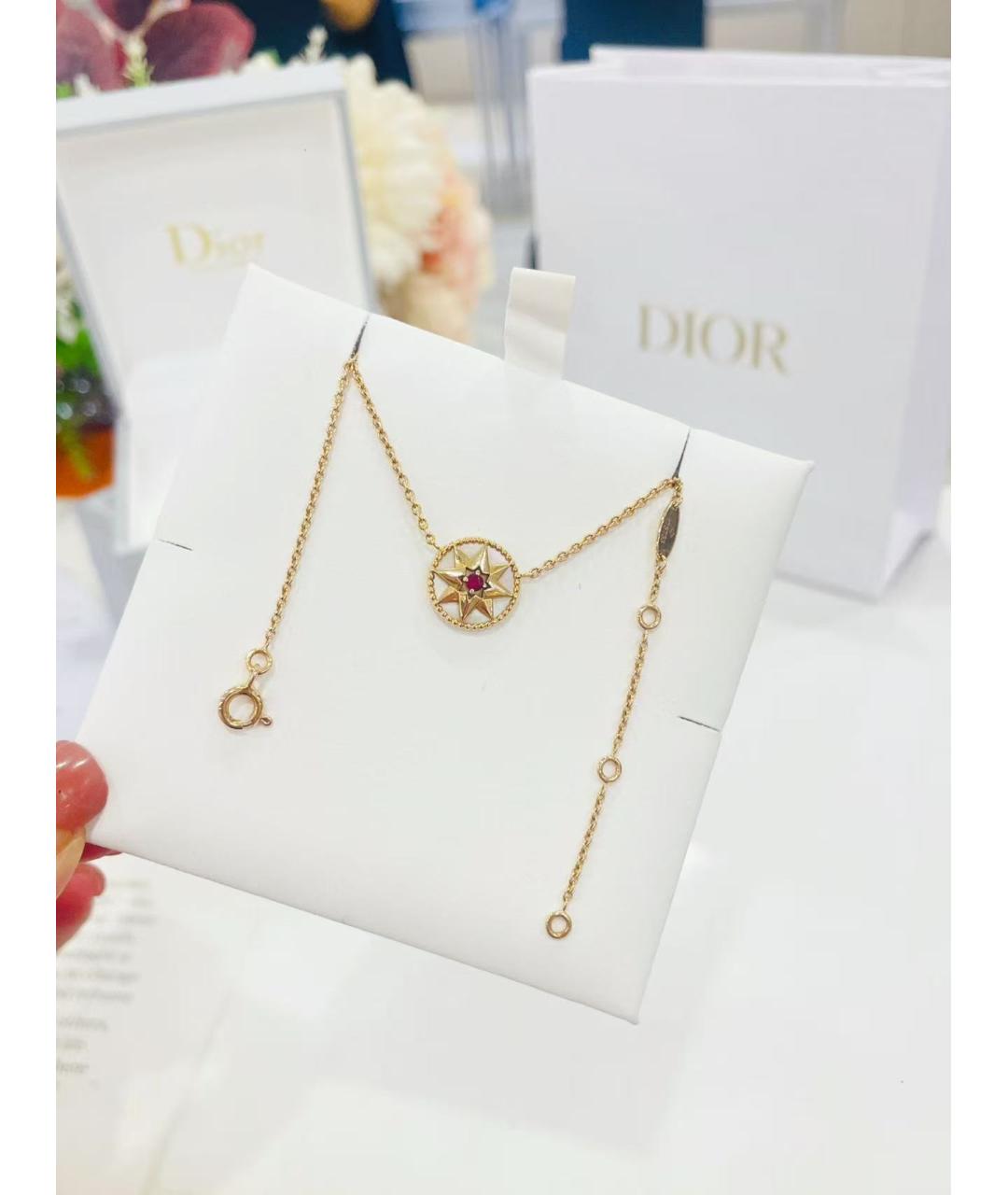 CHRISTIAN DIOR Золотое колье из розового золота, фото 3