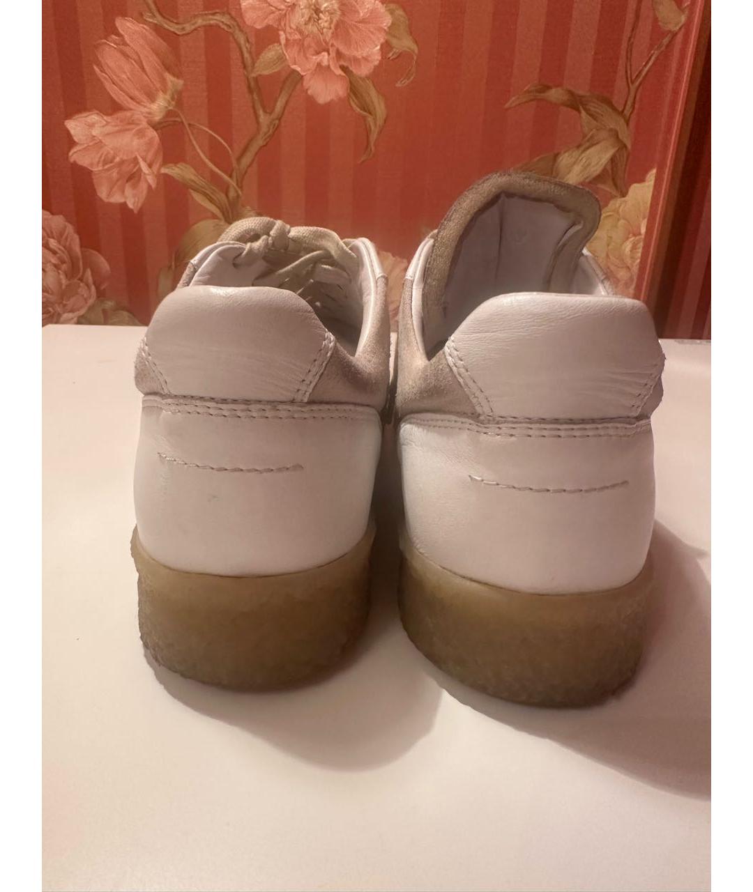 MM6 MAISON MARGIELA Белые кожаные кеды, фото 4