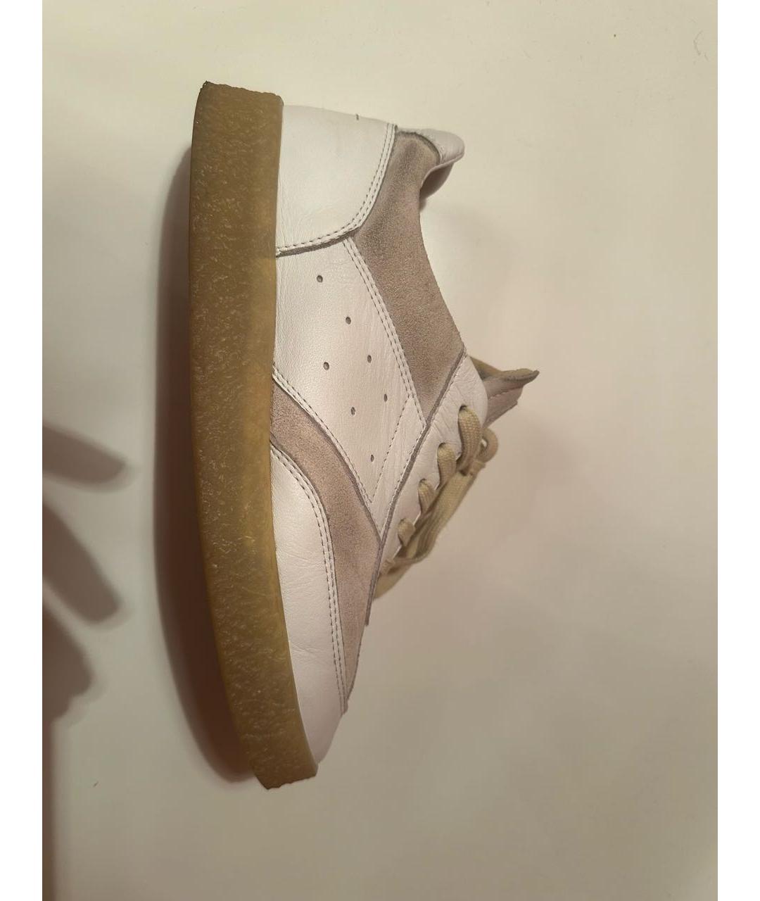 MM6 MAISON MARGIELA Белые кожаные кеды, фото 8