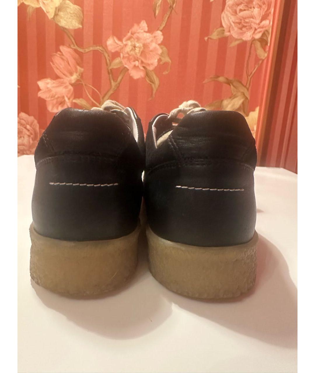MM6 MAISON MARGIELA Черные кожаные кеды, фото 4