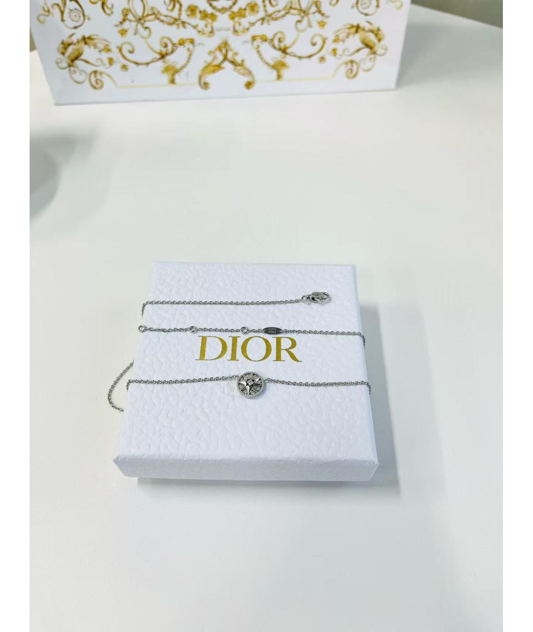 CHRISTIAN DIOR Серебряное колье из белого золота, фото 2