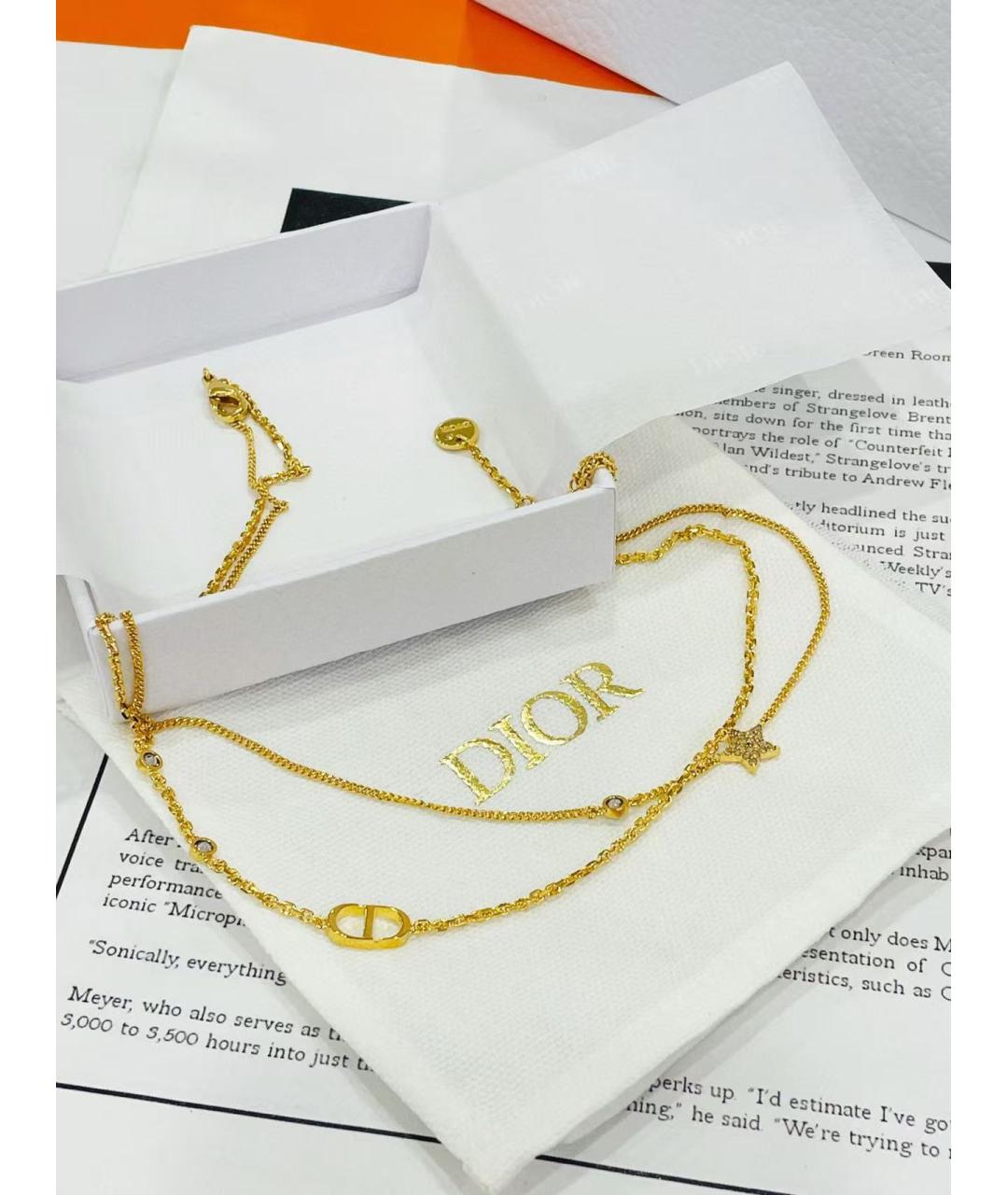 CHRISTIAN DIOR Золотое колье из желтого золота, фото 4