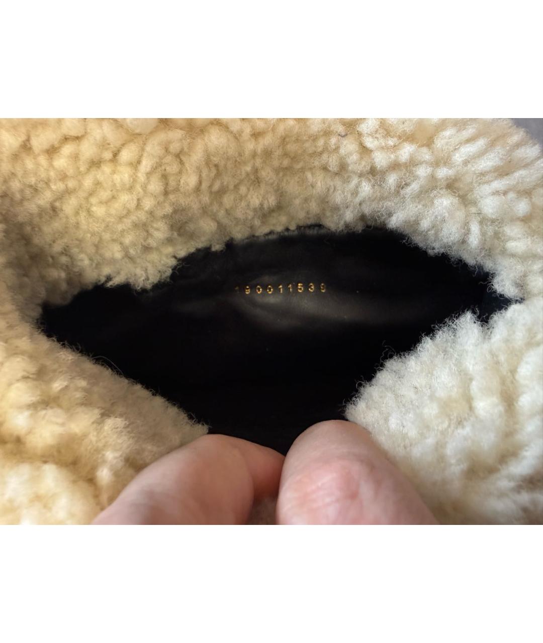 CELINE Коричневые кожаные ботфорты, фото 6