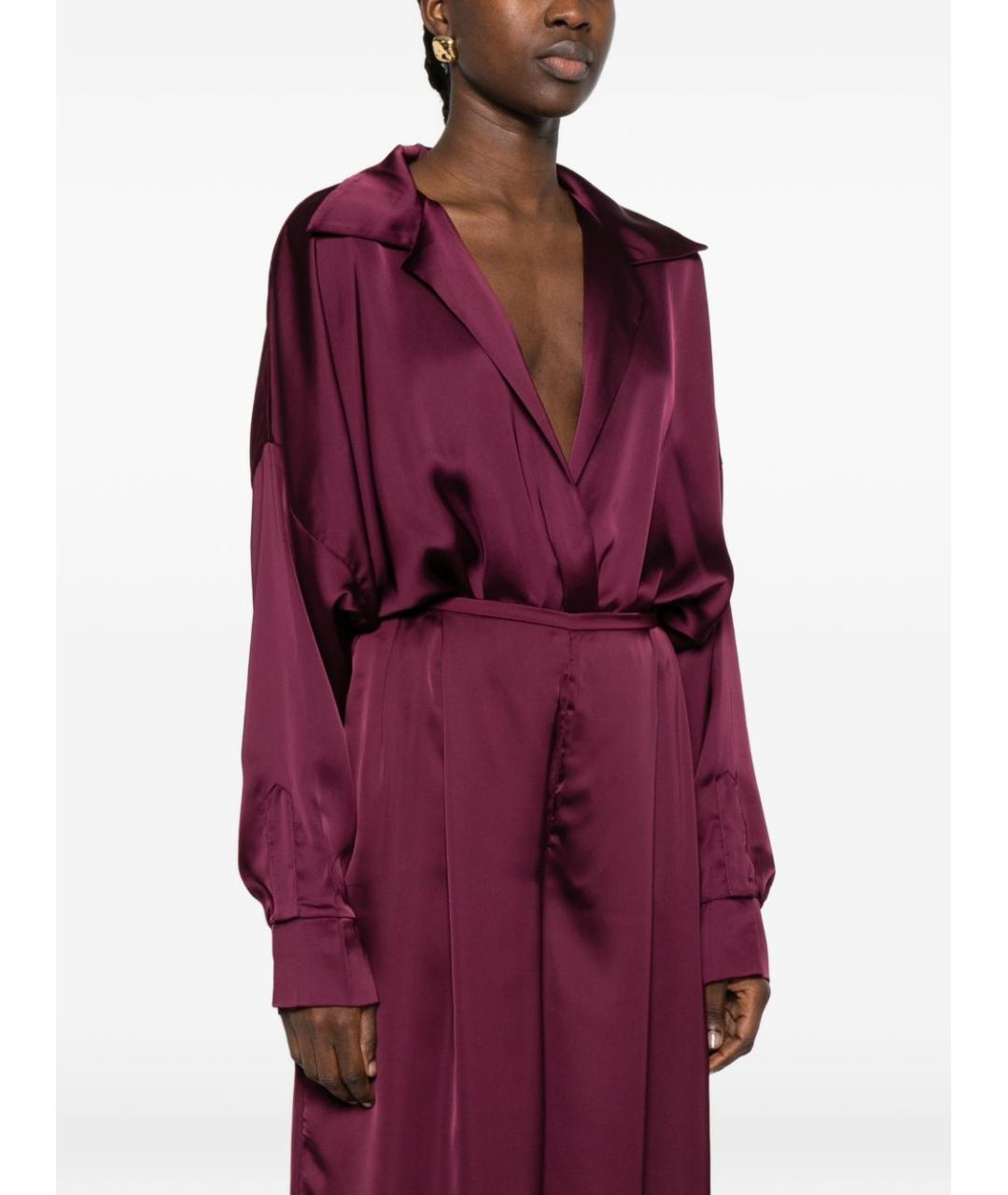 NORMA KAMALI Фиолетовое полиэстеровое боди, фото 3