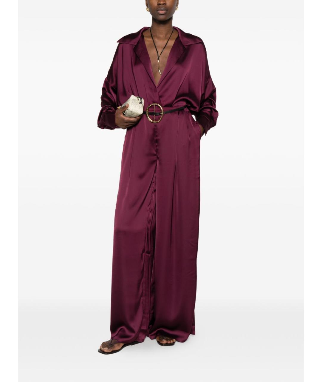 NORMA KAMALI Фиолетовое полиэстеровое боди, фото 4