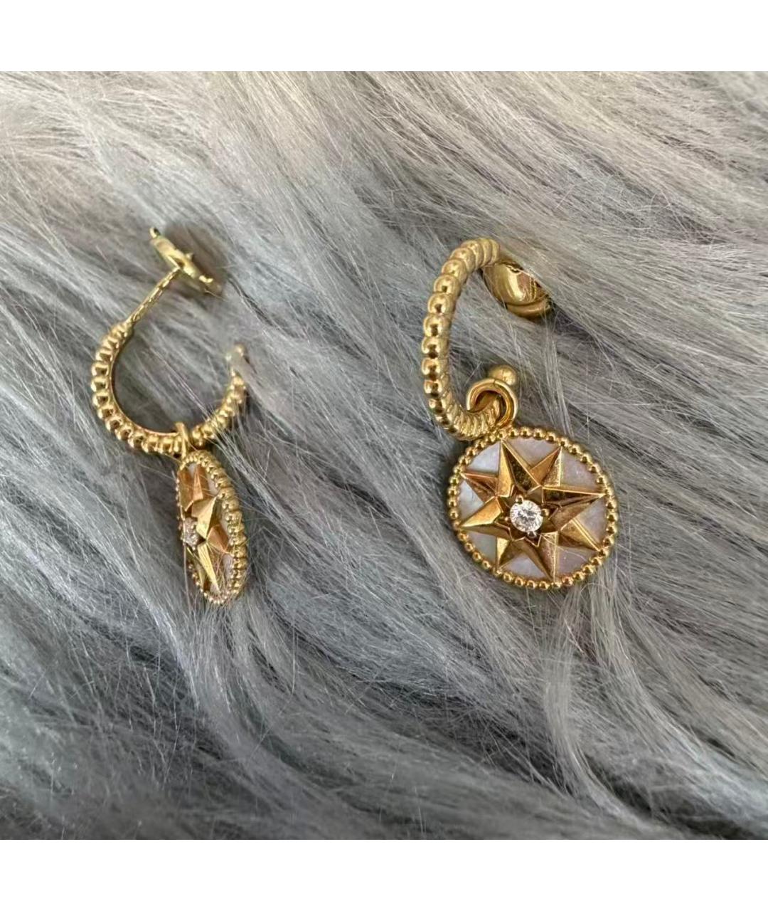 CHRISTIAN DIOR Золотые серьги, фото 5