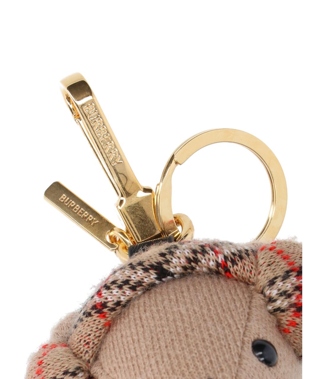 BURBERRY Бежевый брелок, фото 3