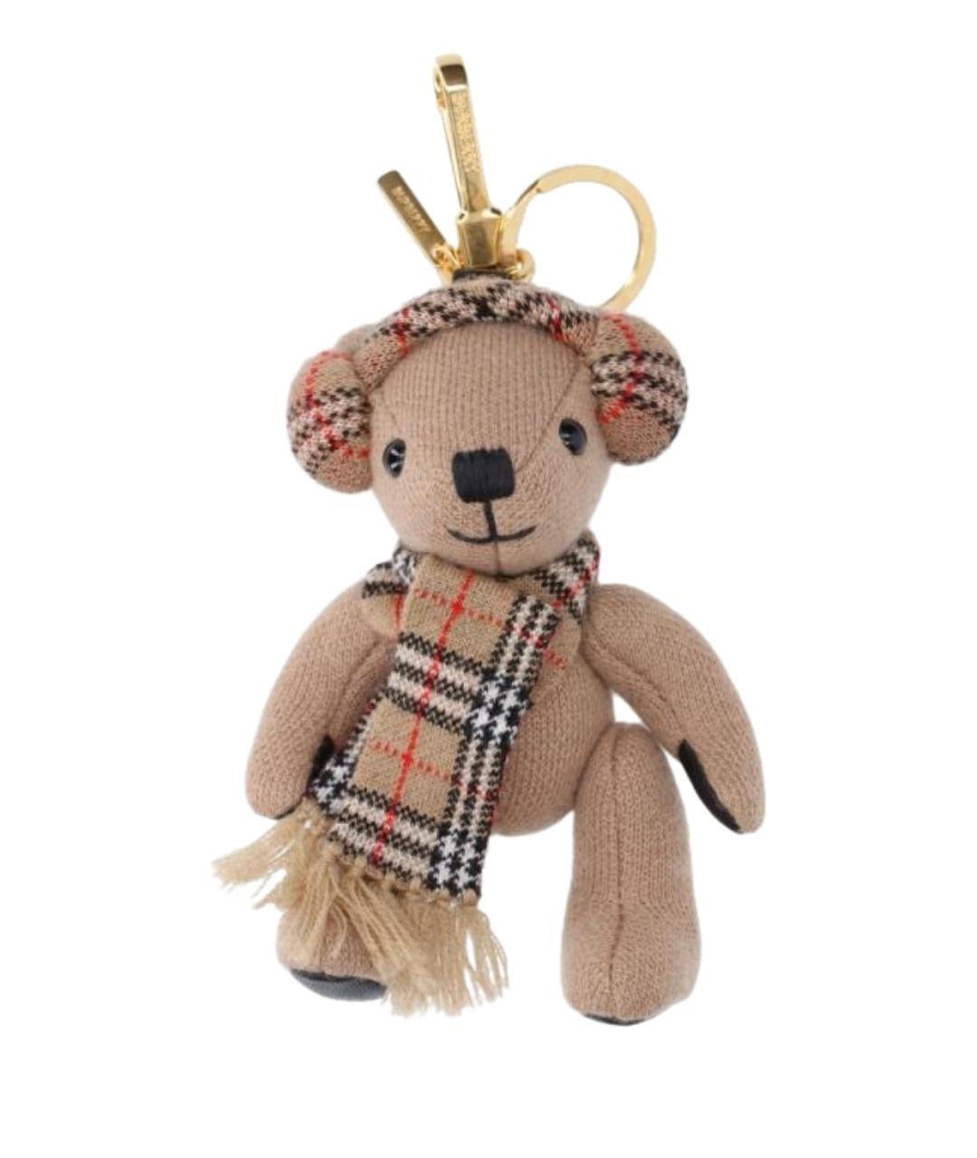 BURBERRY Бежевый брелок, фото 1