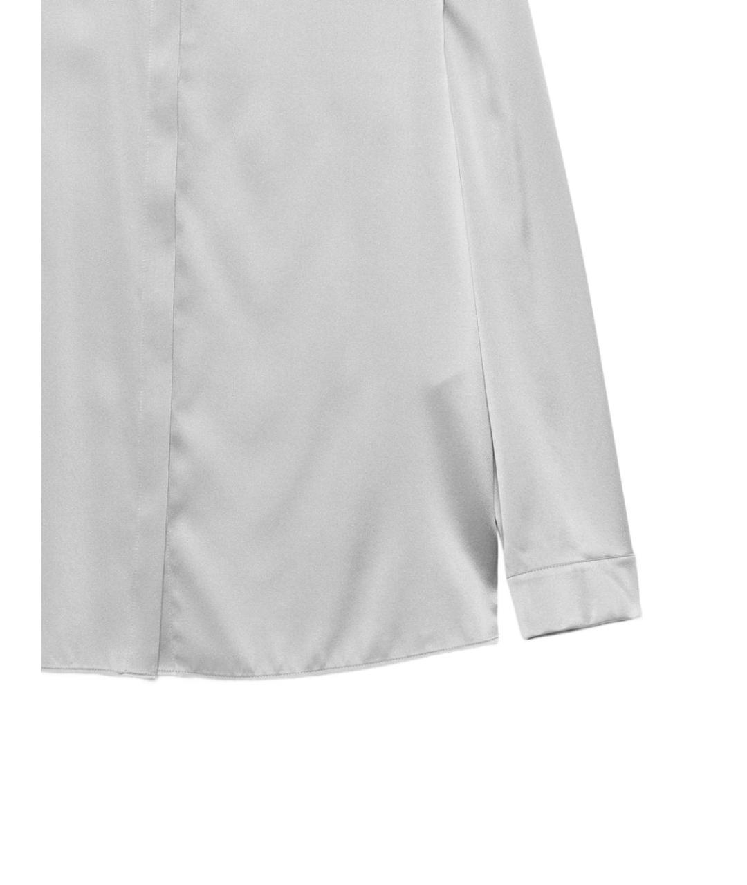 EMPORIO ARMANI Серая шелковая рубашка, фото 3