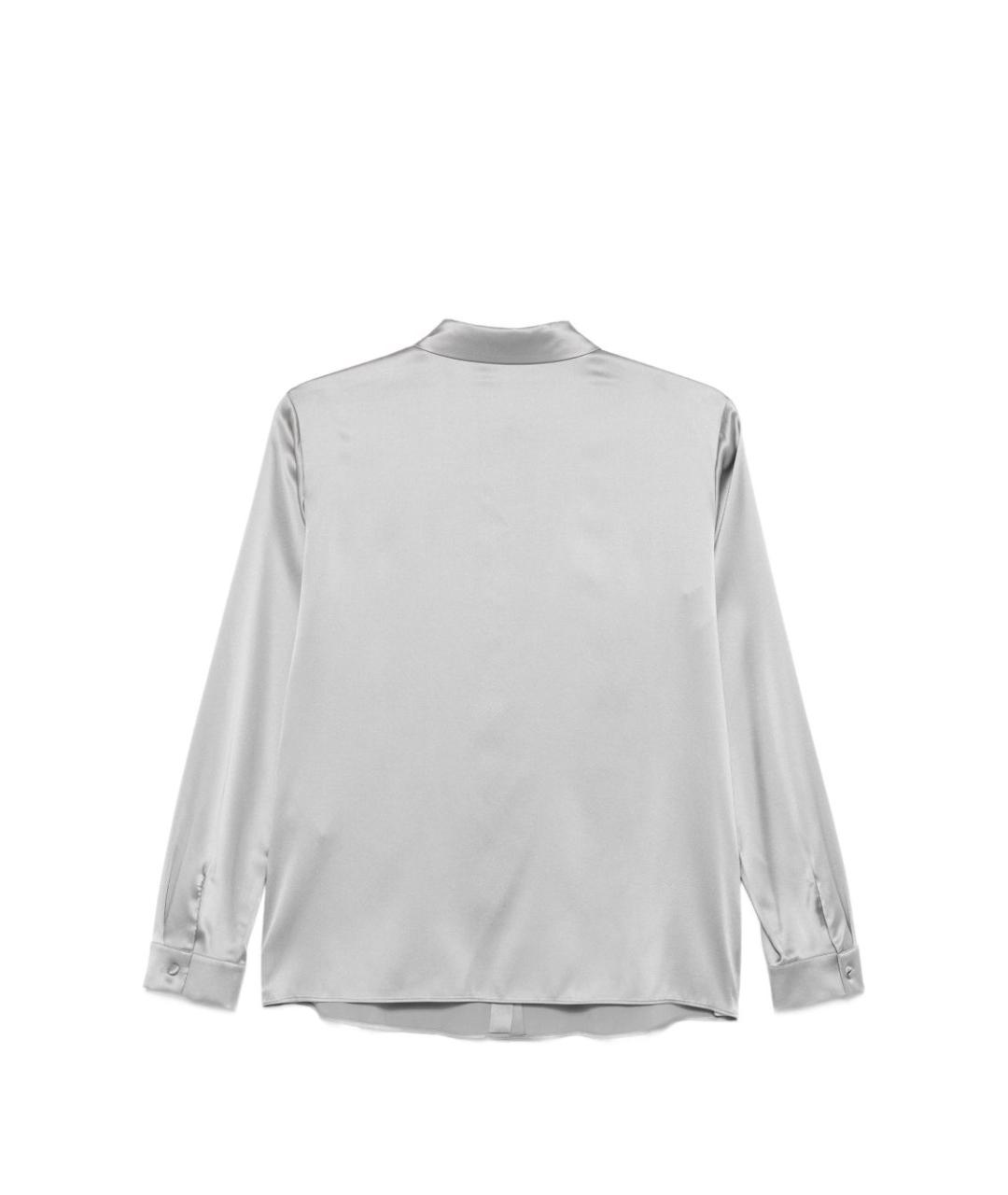 EMPORIO ARMANI Серая шелковая рубашка, фото 2