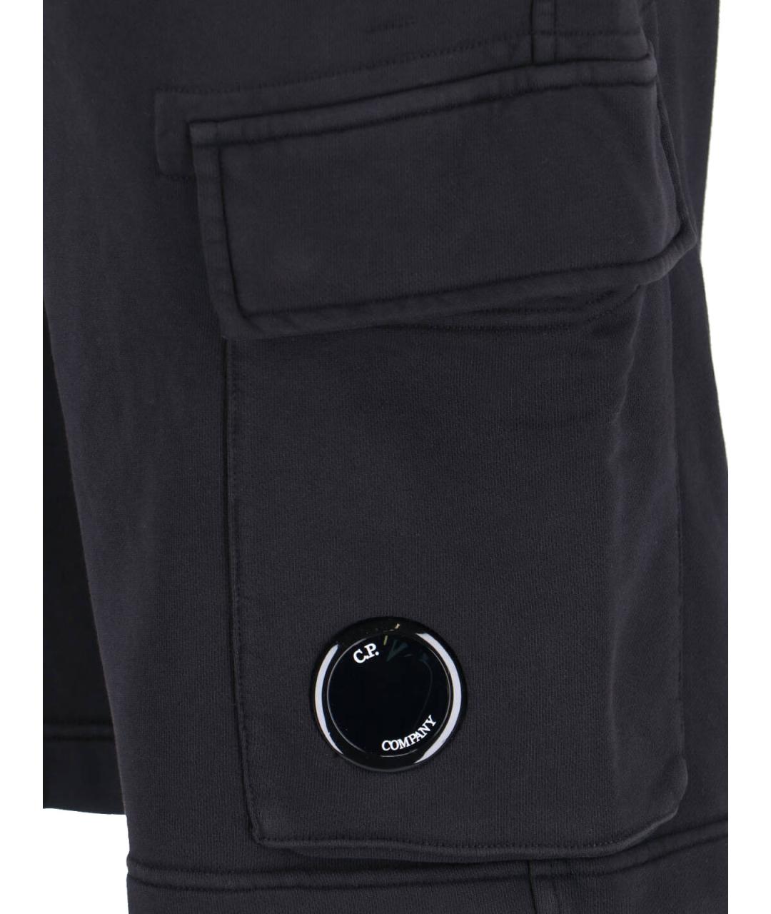 CP COMPANY Черные хлопковые шорты, фото 4