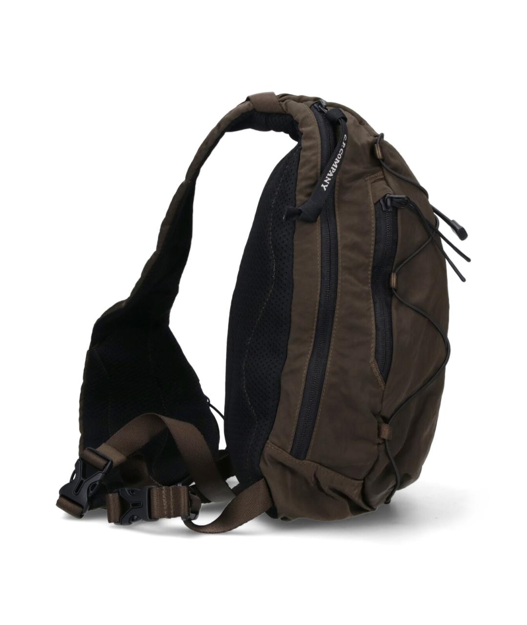 CP COMPANY Зеленый синтетический рюкзак, фото 5