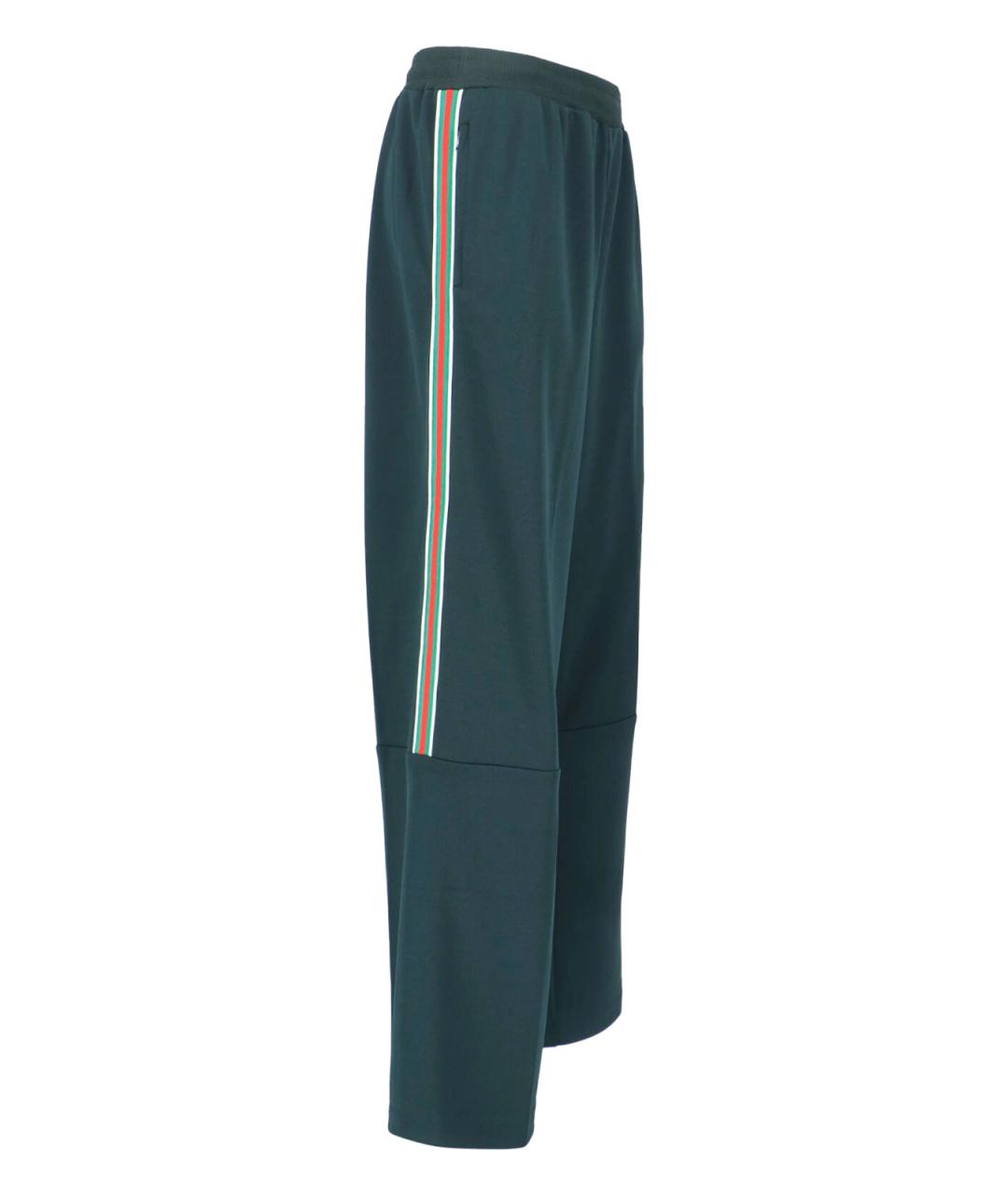 GUCCI Зеленые прямые брюки, фото 3
