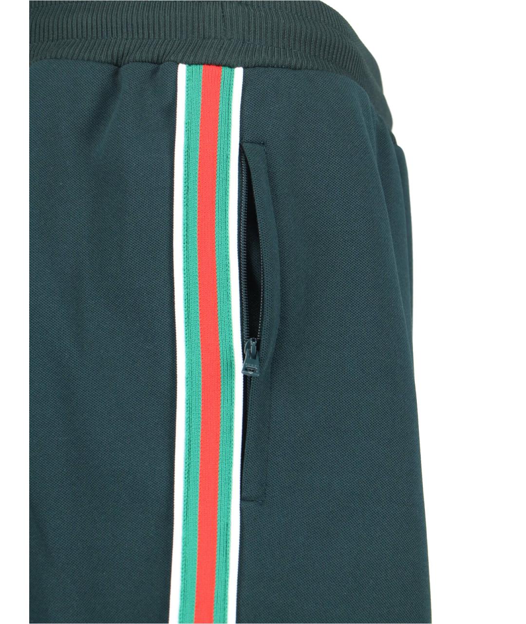 GUCCI Зеленые прямые брюки, фото 4