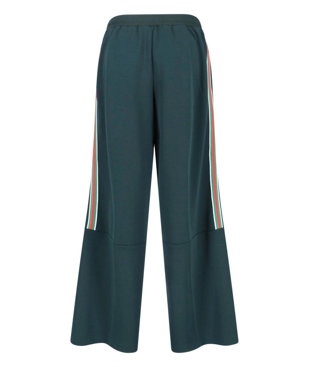 GUCCI Зеленые прямые брюки, фото 2