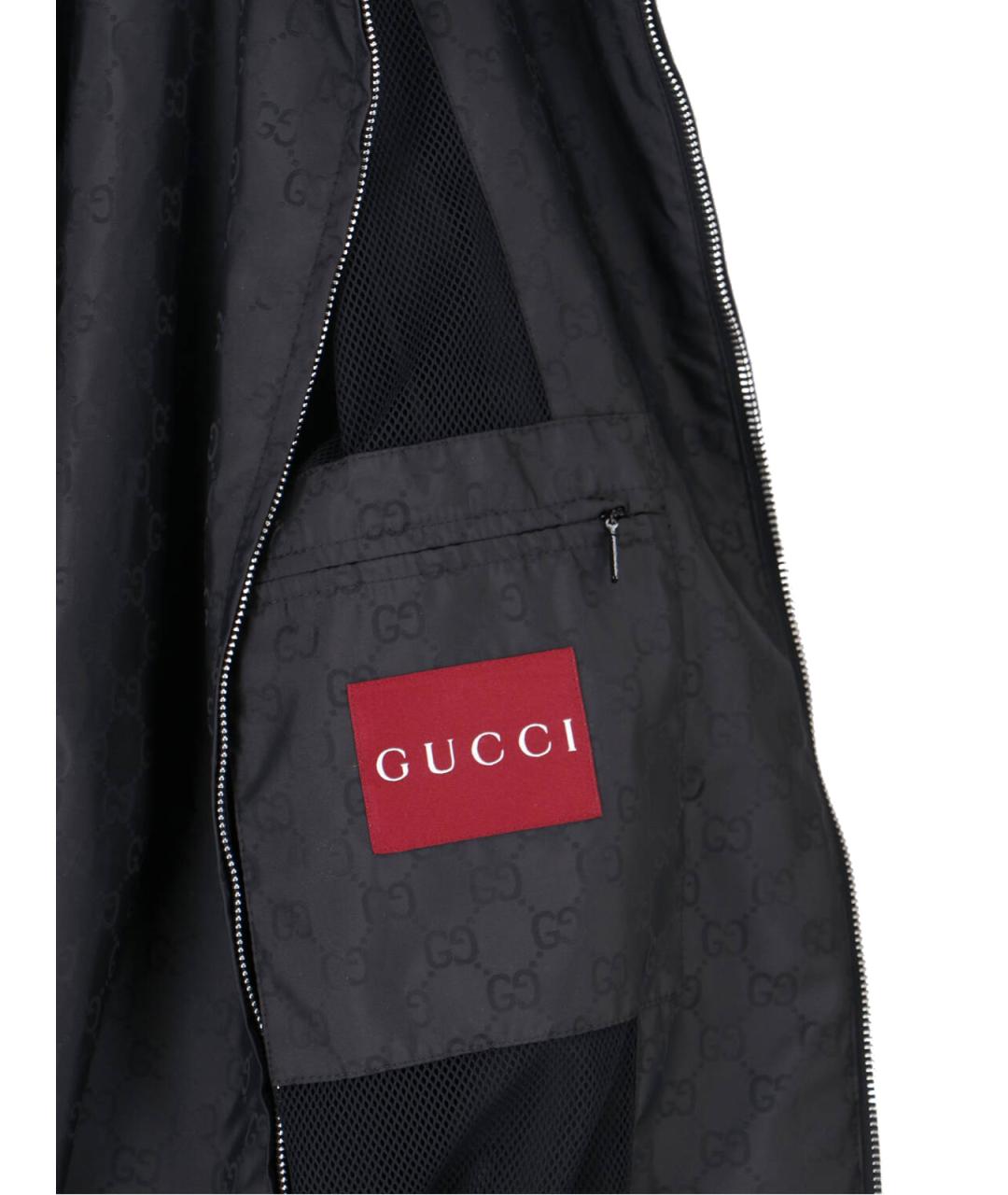 GUCCI Черная полиамидовая куртка, фото 5