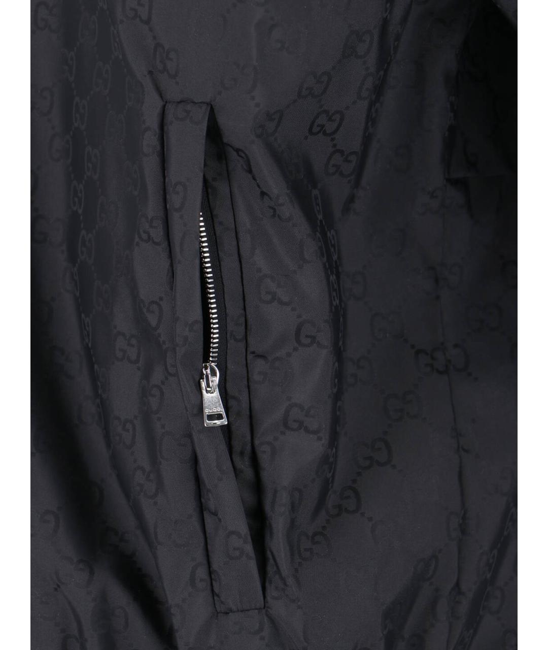 GUCCI Черная полиамидовая куртка, фото 3