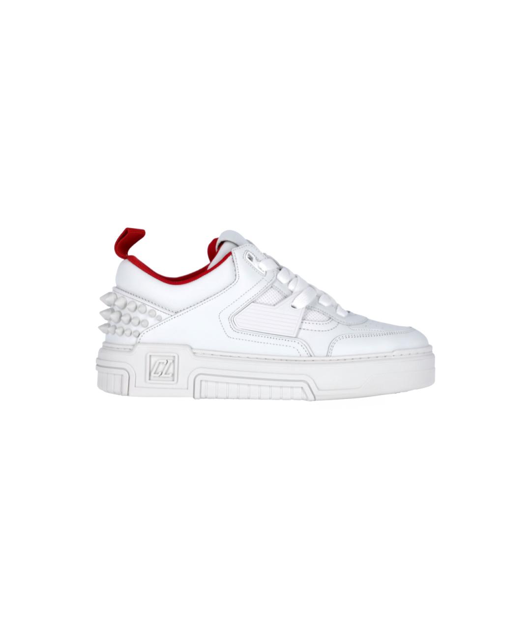 CHRISTIAN LOUBOUTIN Белые кожаные низкие кроссовки / кеды, фото 6