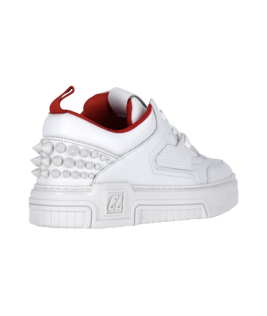 CHRISTIAN LOUBOUTIN Белые кожаные низкие кроссовки / кеды, фото 4