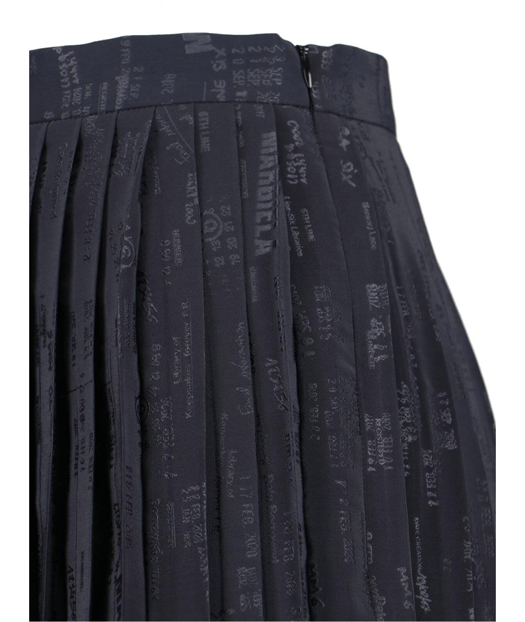 MM6 MAISON MARGIELA Серая ацетатная юбка миди, фото 5