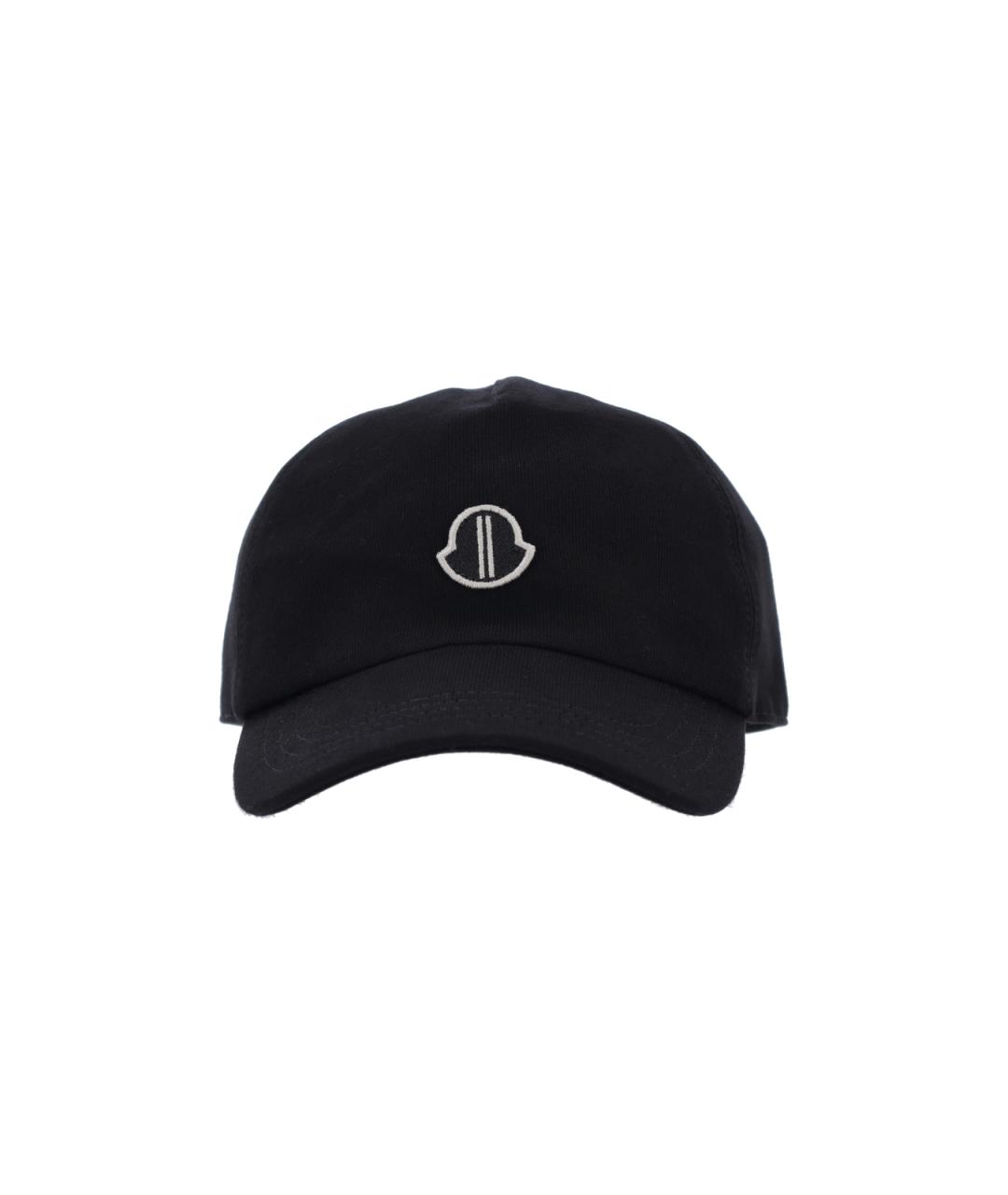 MONCLER Черная хлопковая кепка, фото 1