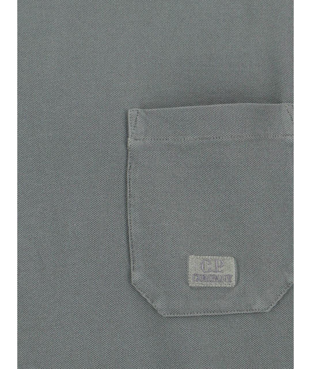 CP COMPANY Серая хлопковая футболка, фото 3