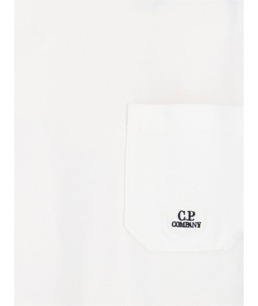 CP COMPANY Белая хлопковая футболка, фото 3