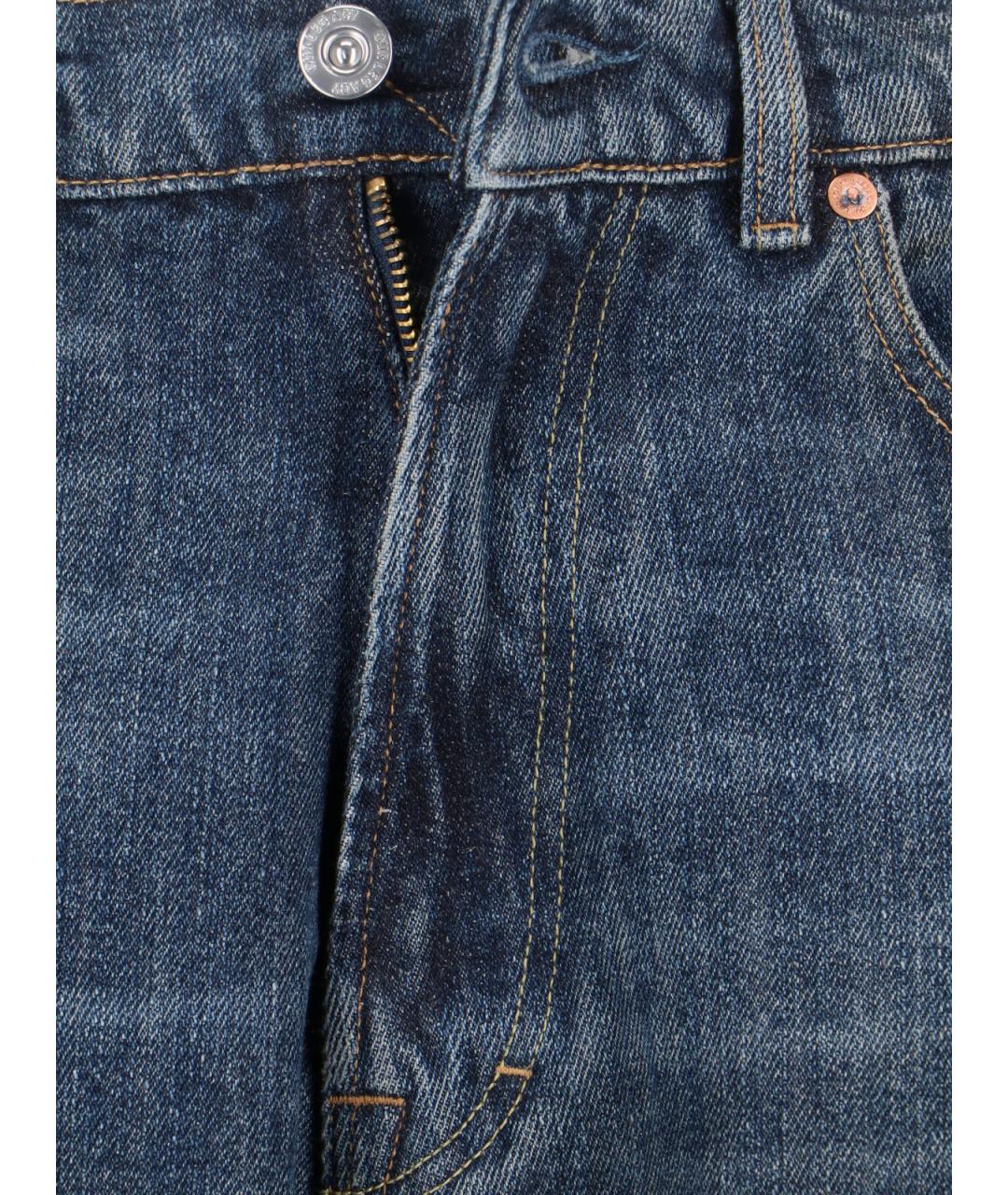 OUR LEGACY Синие хлопковые прямые джинсы, фото 5