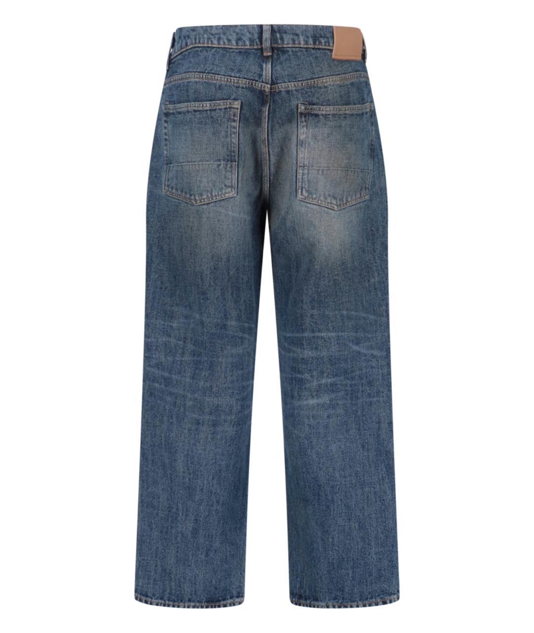 OUR LEGACY Синие хлопковые прямые джинсы, фото 2