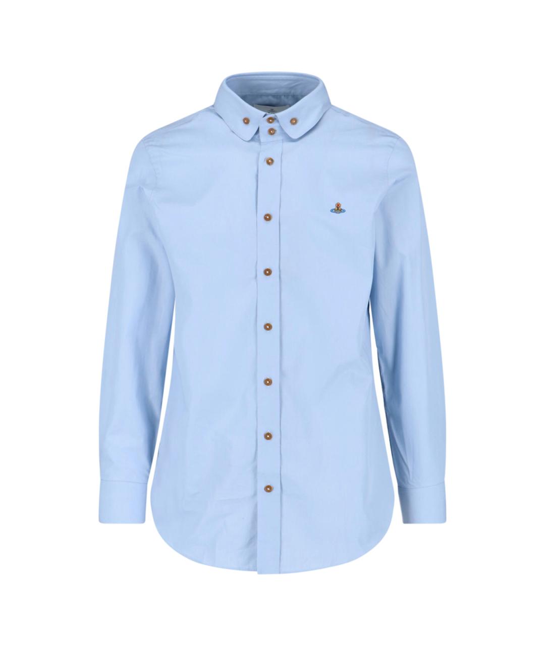 VIVIENNE WESTWOOD Синяя хлопковая кэжуал рубашка, фото 1