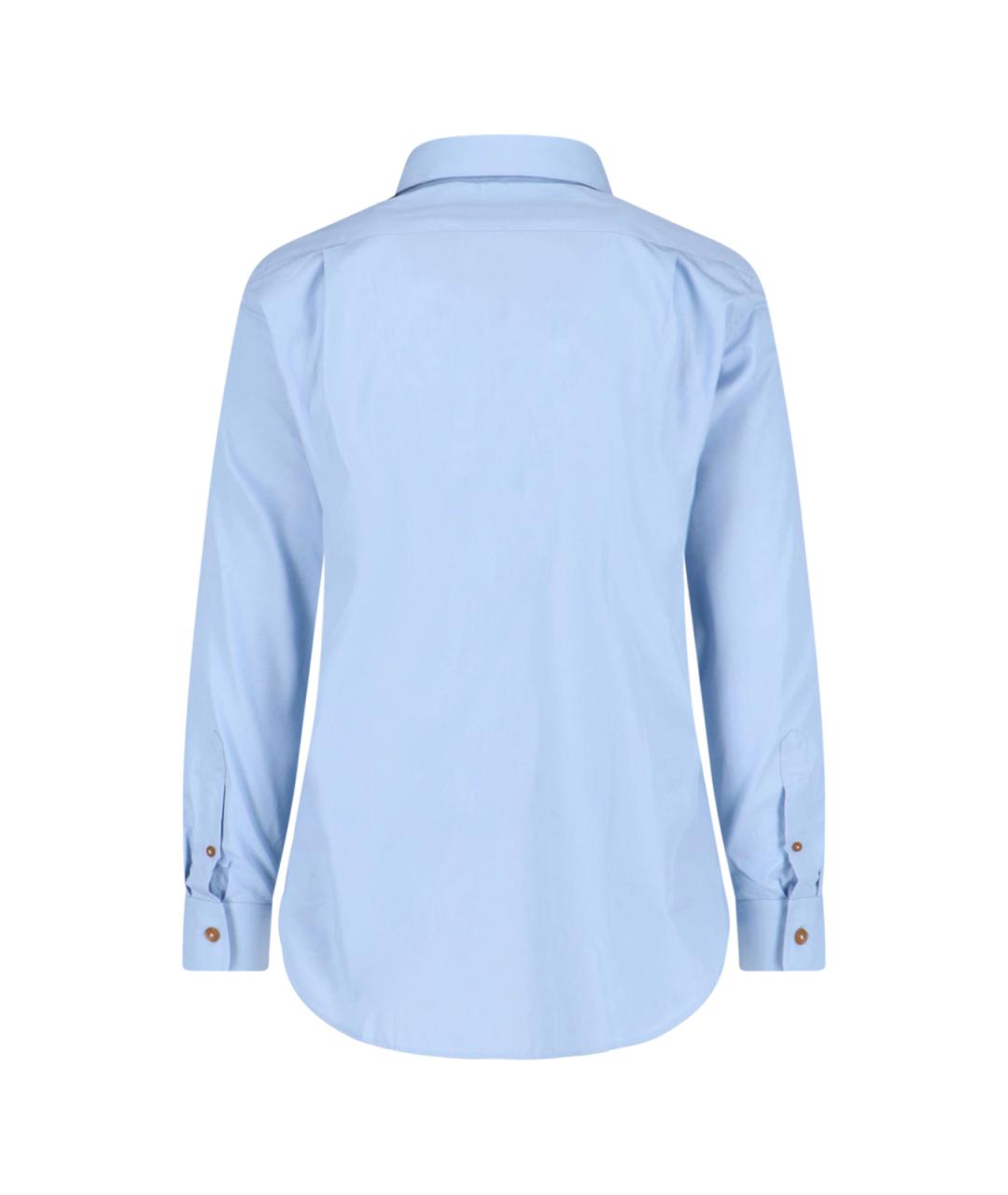 VIVIENNE WESTWOOD Синяя хлопковая кэжуал рубашка, фото 2