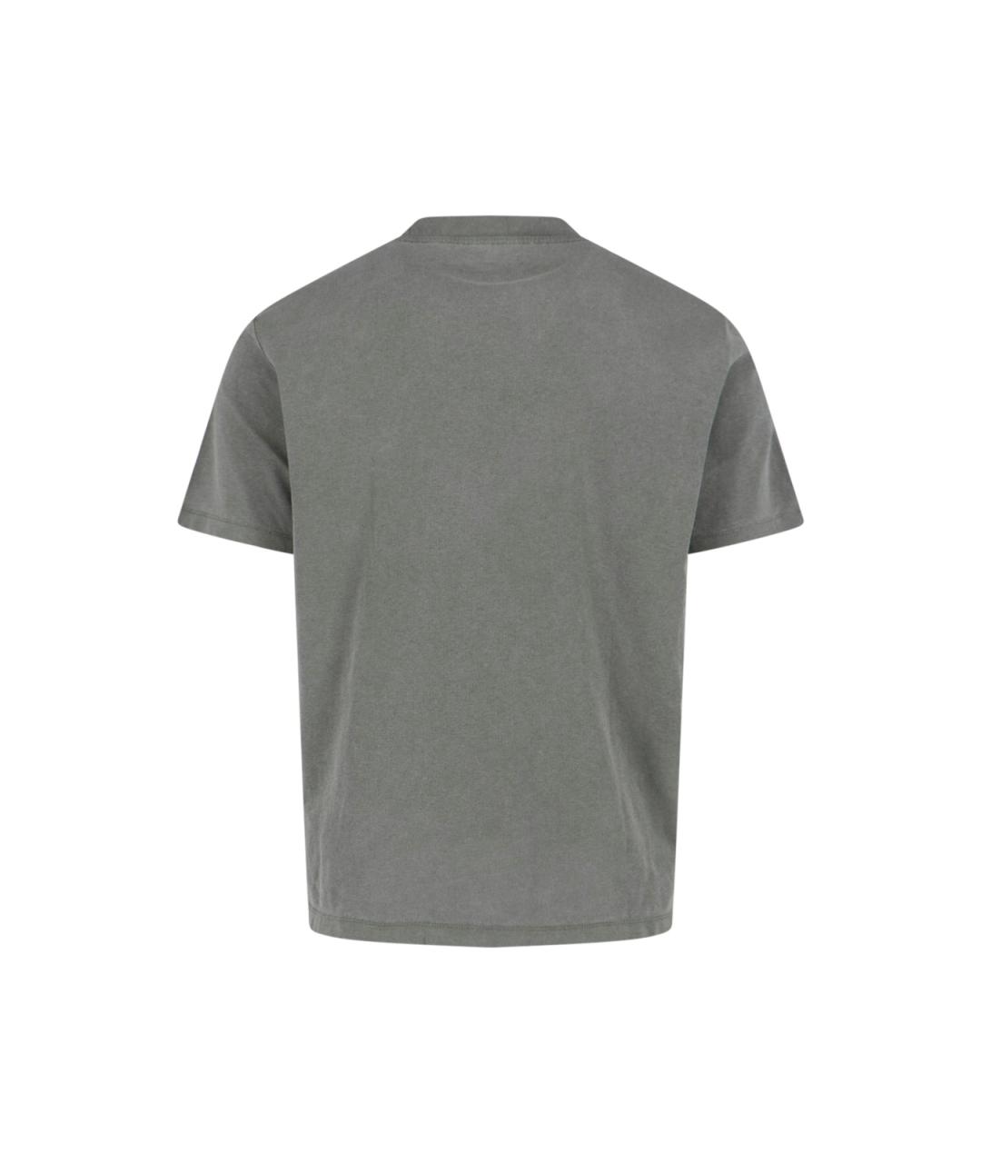 OUR LEGACY Зеленая хлопковая футболка, фото 2