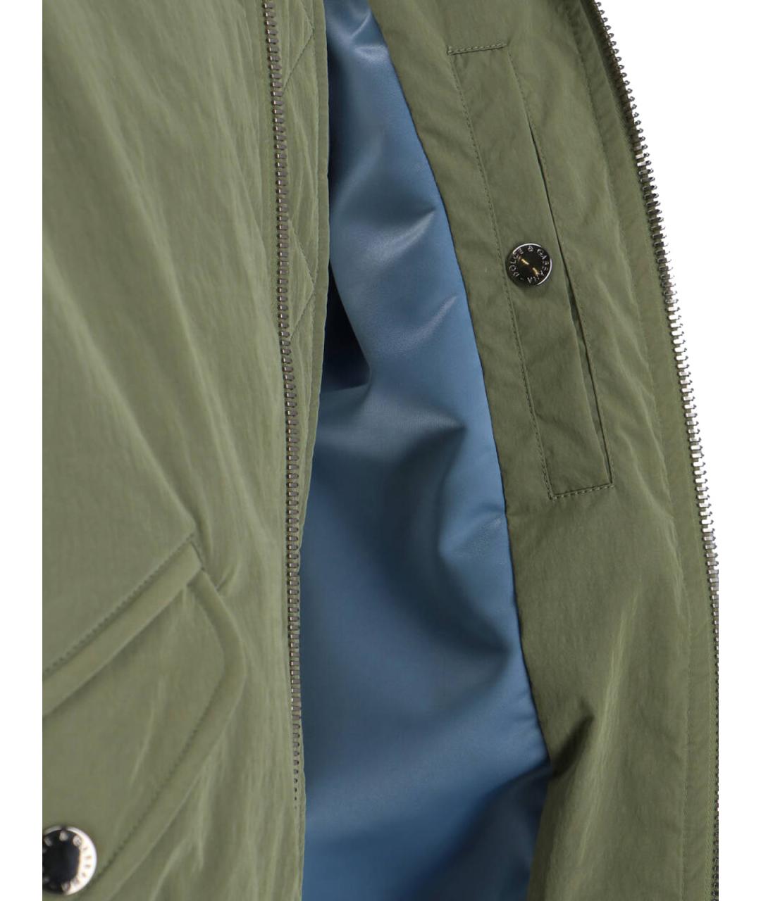 DOLCE&GABBANA Хаки полиэстеровая куртка, фото 5