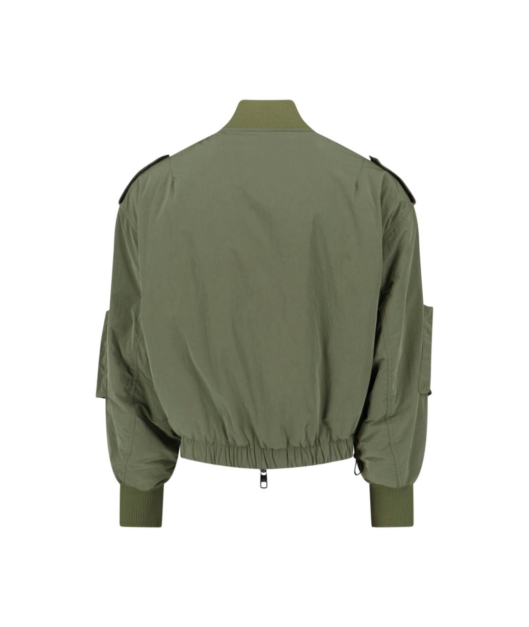 DOLCE&GABBANA Хаки полиэстеровая куртка, фото 2