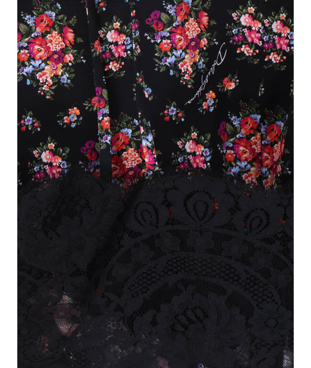 DOLCE&GABBANA Мульти шелковая майка, фото 3