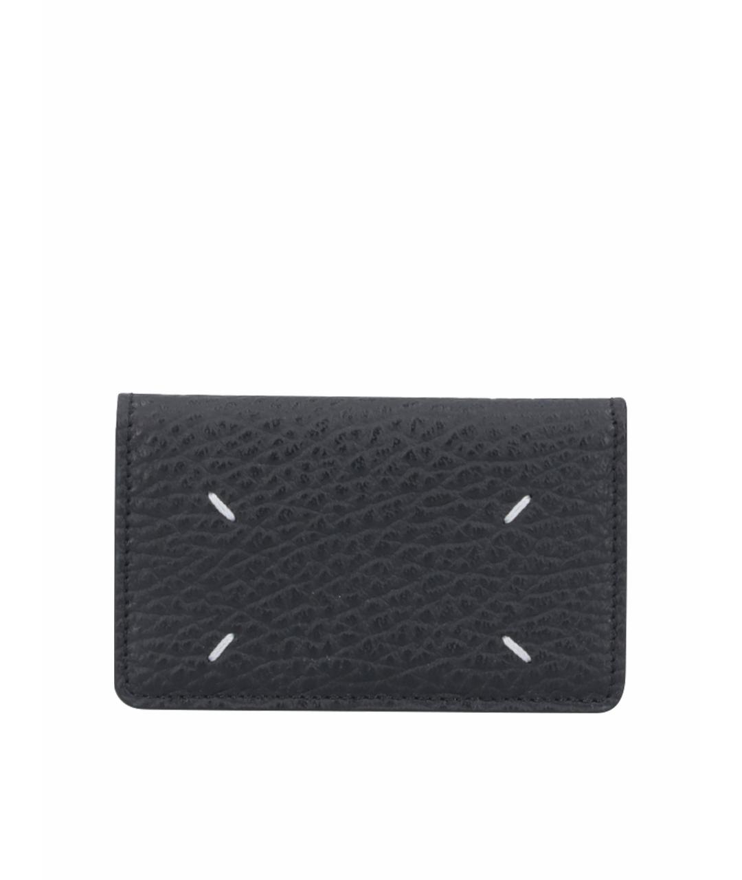 MAISON MARGIELA Черный кожаный кошелек, фото 1