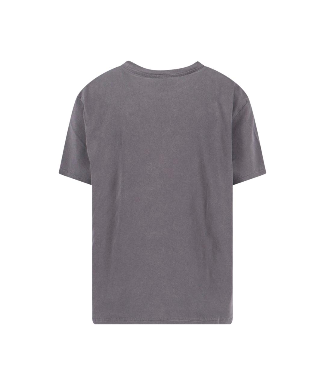 OUR LEGACY Серая хлопковая футболка, фото 2