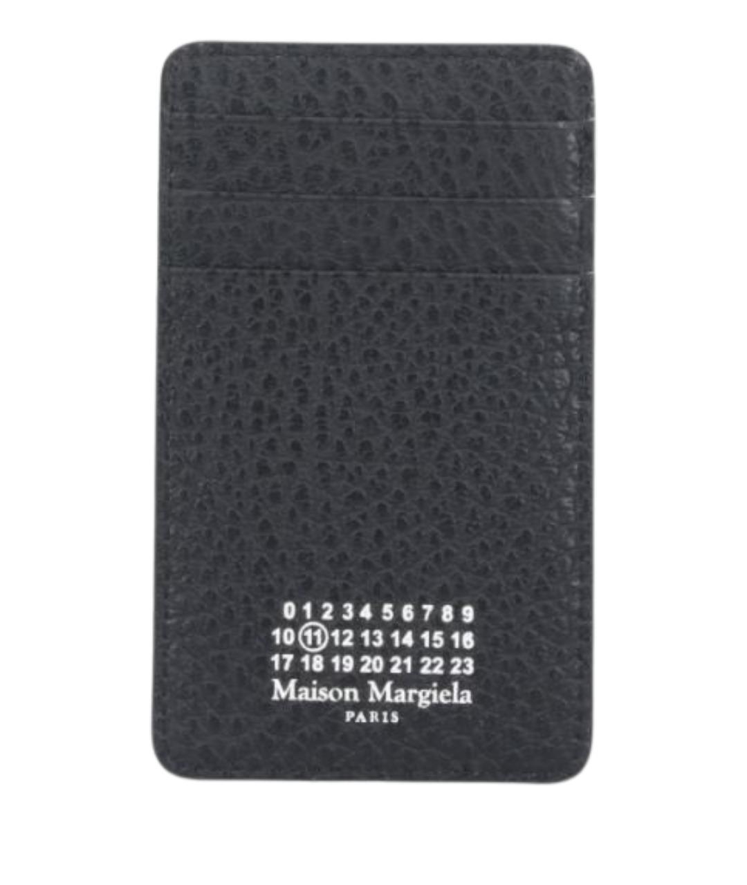 MAISON MARGIELA Черный кожаный кардхолдер, фото 1