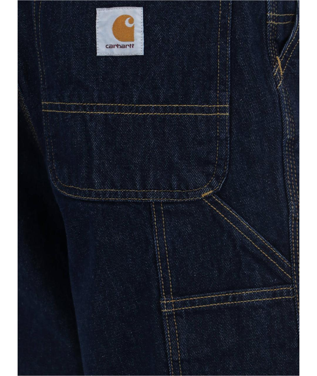 CARHARTT WIP Темно-синие хлопковые шорты, фото 4