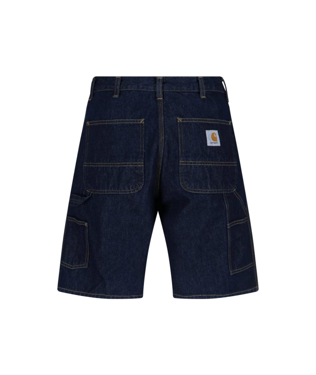 CARHARTT WIP Темно-синие хлопковые шорты, фото 2